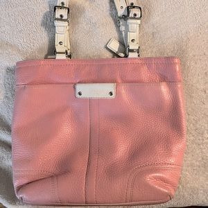 Coach purse Pink Leather Authentic purse bag tote